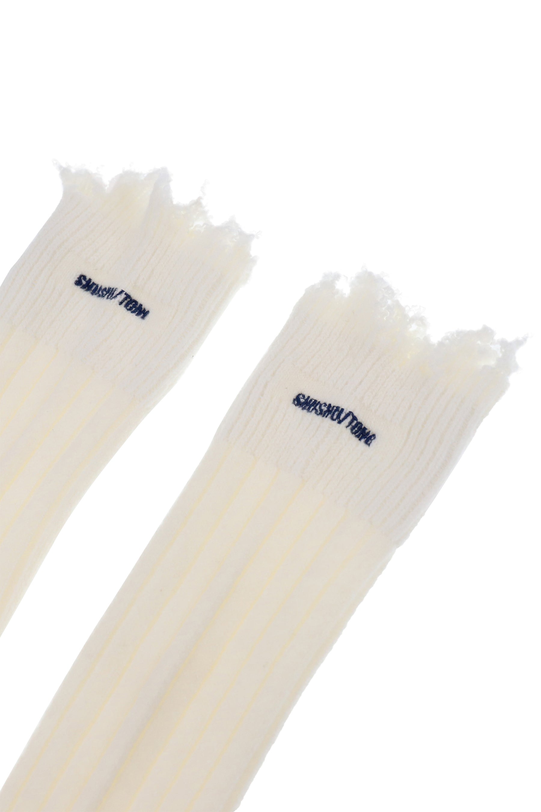 EMBROIDERED LOGO SOCK BOOTS / WHT