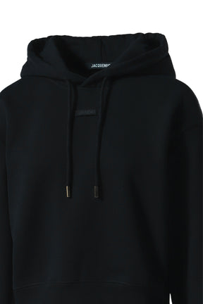 LE HOODIE GROS GRAINW / BLACK