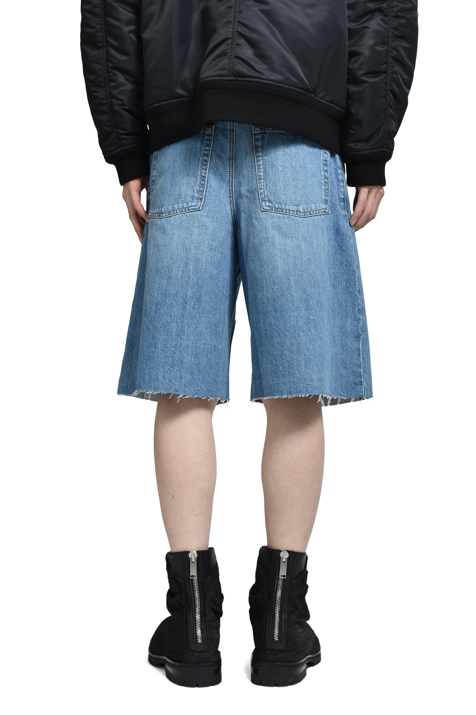 ANAGRAM SHORTS / WASHED DENIM BLU