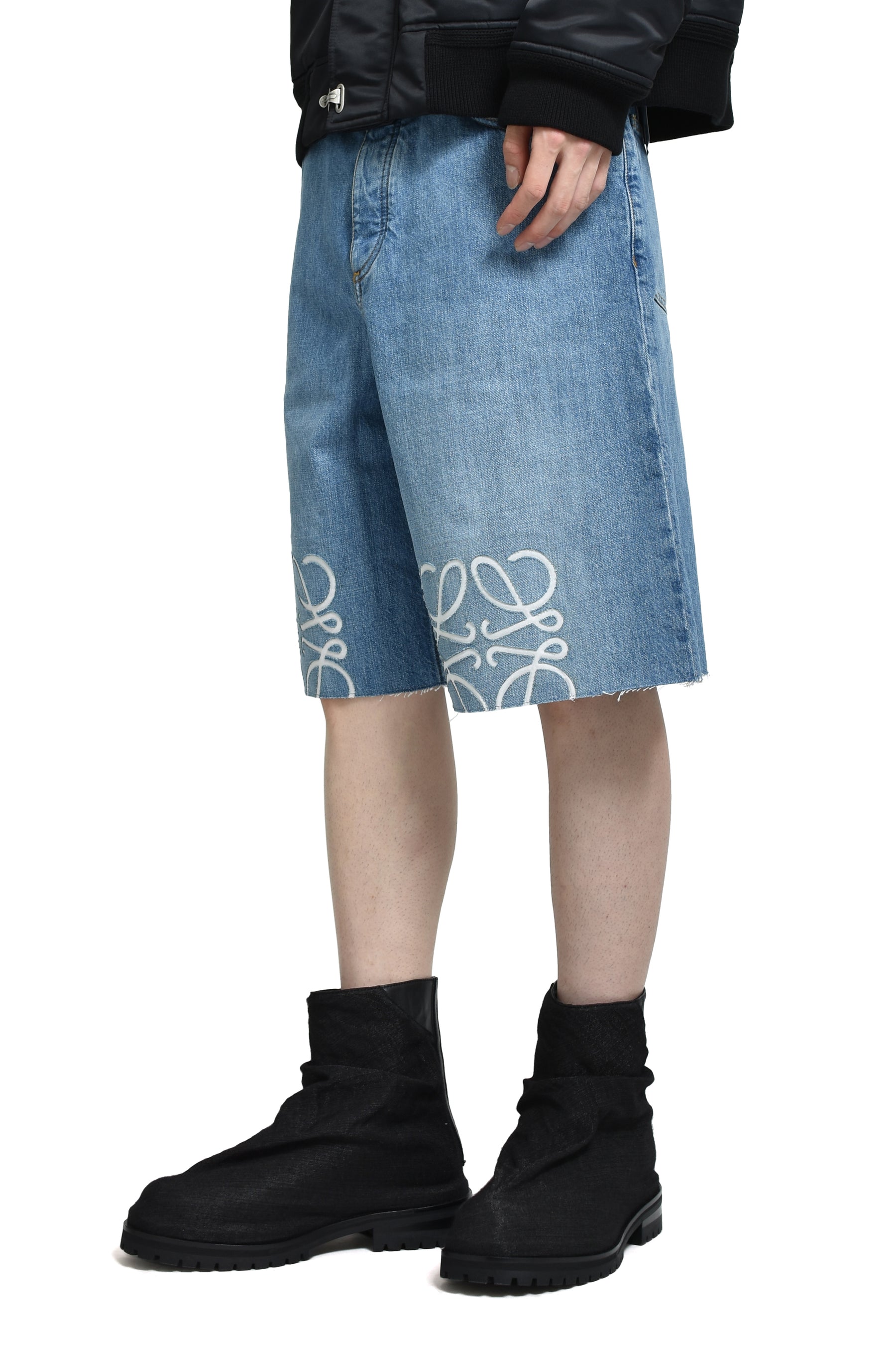 ANAGRAM SHORTS / WASHED DENIM BLU
