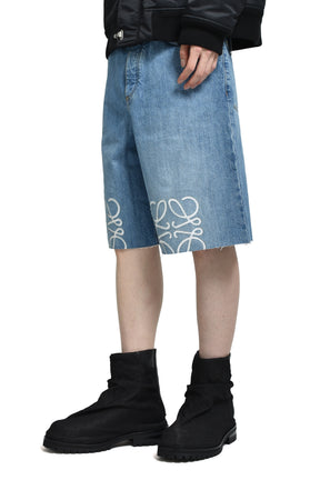 ANAGRAM SHORTS / WASHED DENIM BLU