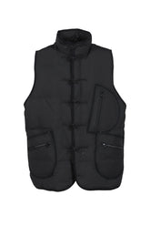 WEATHER CHINESE DOWN VEST / BLK