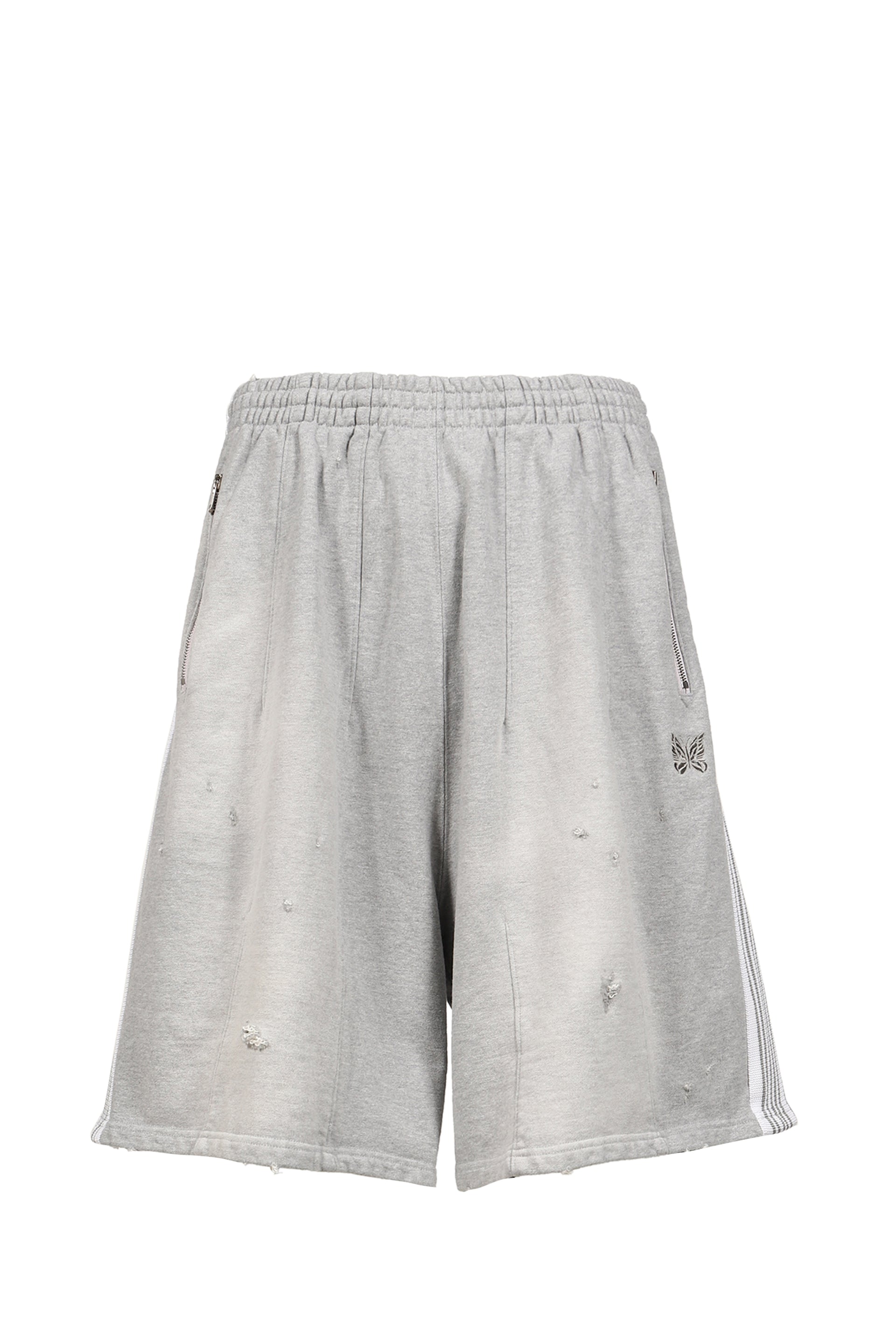 H.D. TRACK SHORT - COTTON JERSEY / DAMAGED (20TH EXCLUSIVE) / GRY