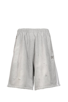 H.D. TRACK SHORT - COTTON JERSEY / DAMAGED (20TH EXCLUSIVE) / GRY