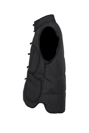 WEATHER CHINESE DOWN VEST / BLK