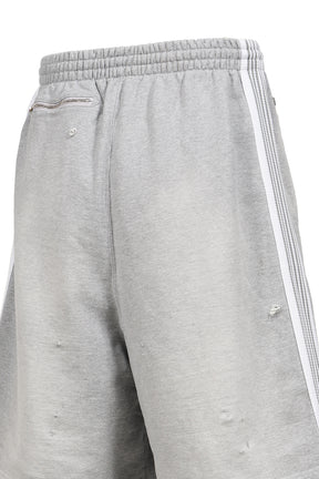 H.D. TRACK SHORT - COTTON JERSEY / DAMAGED (20TH EXCLUSIVE) / GRY