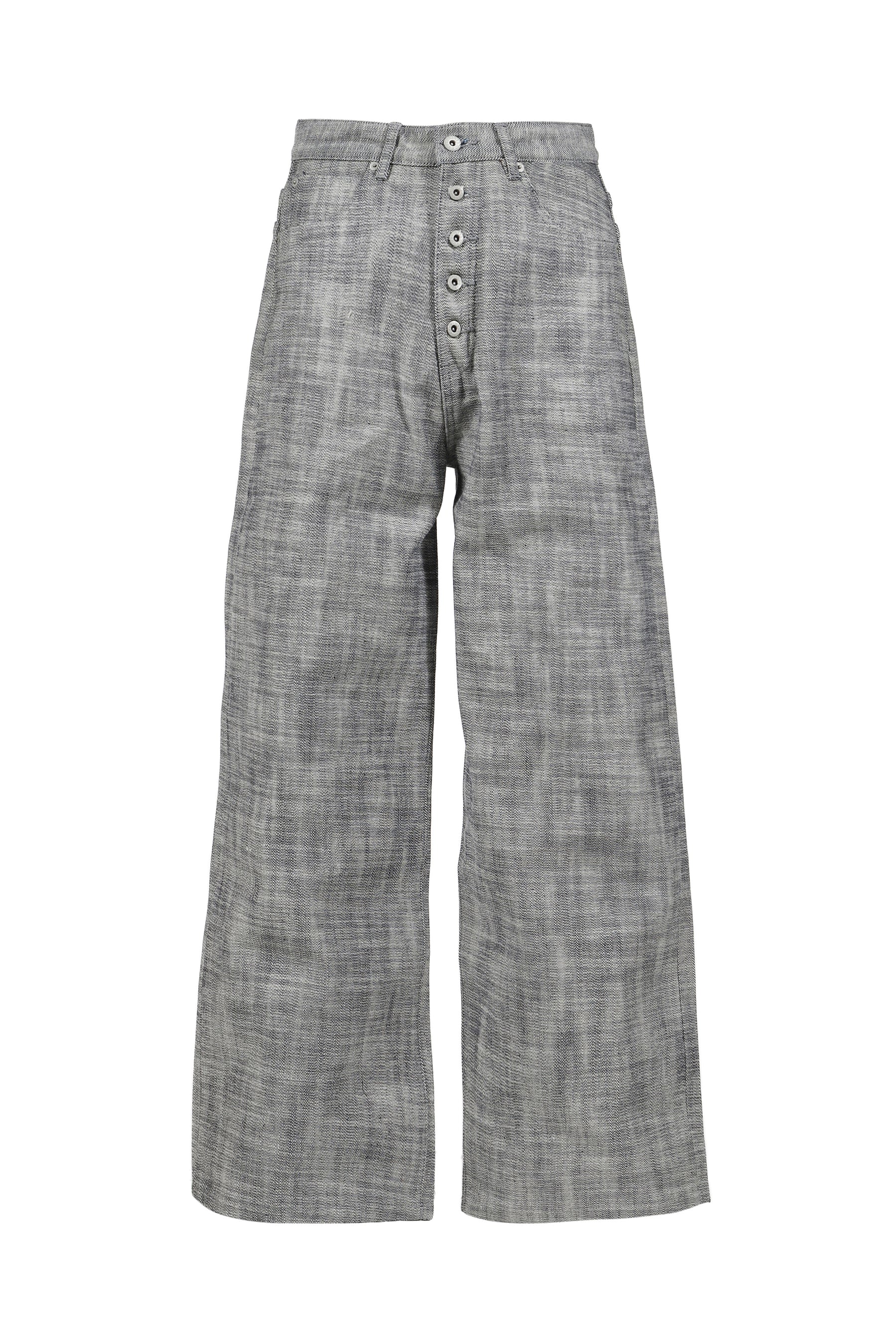 HEAVY STRUCTURED RAW DENIM / GRY 