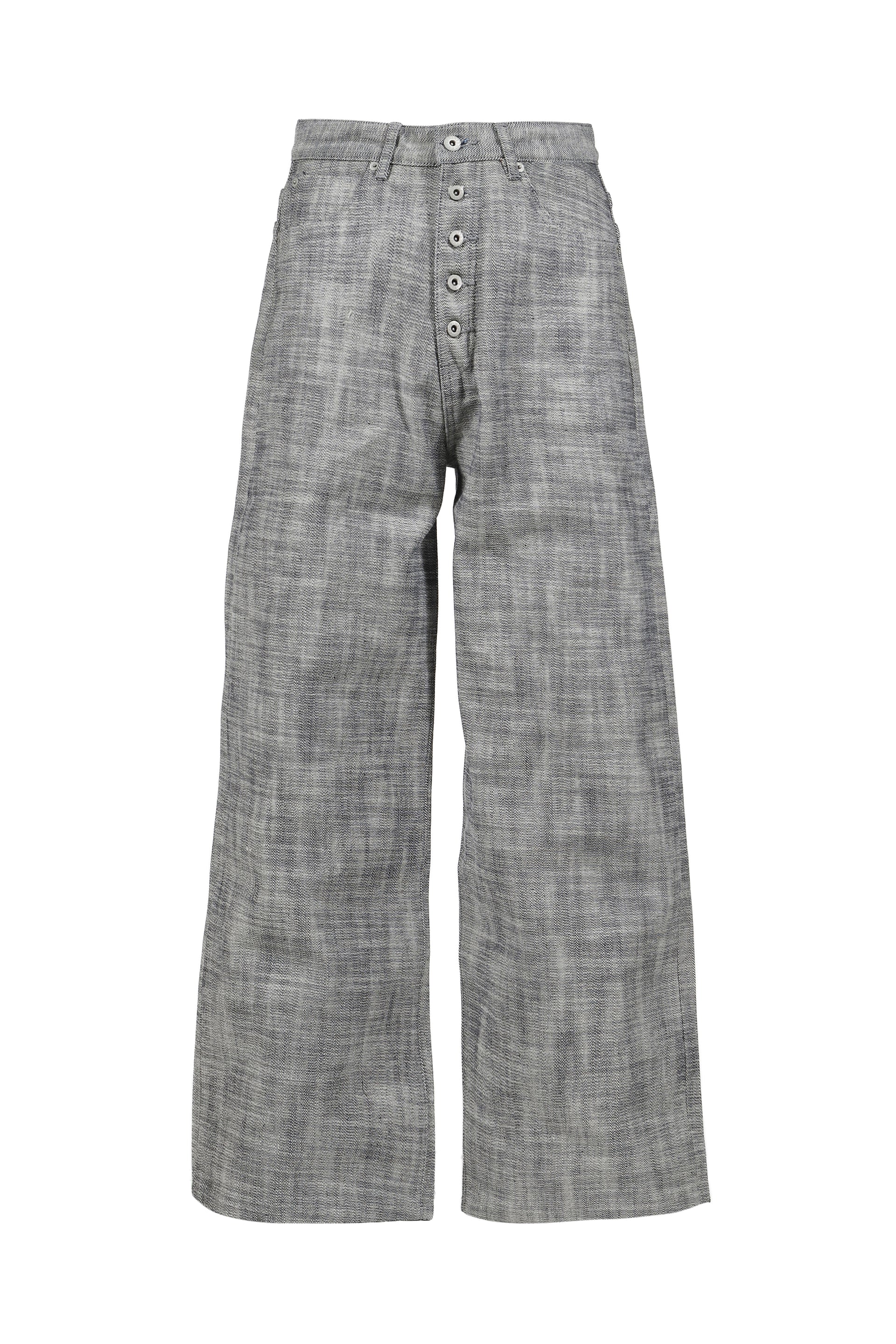 HEAVY STRUCTURED RAW DENIM / GRY