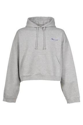 ATHLETIC LOGO HOODIE / GRY MELANGE