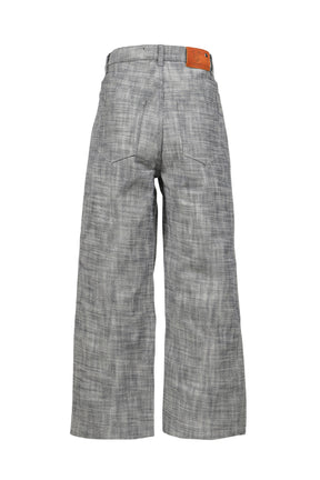 HEAVY STRUCTURED RAW DENIM / GRY 