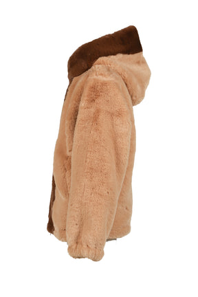 FAUX FUR JACKET / BEI
