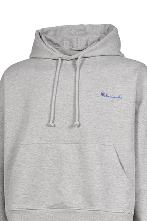 ATHLETIC LOGO HOODIE / GRY MELANGE