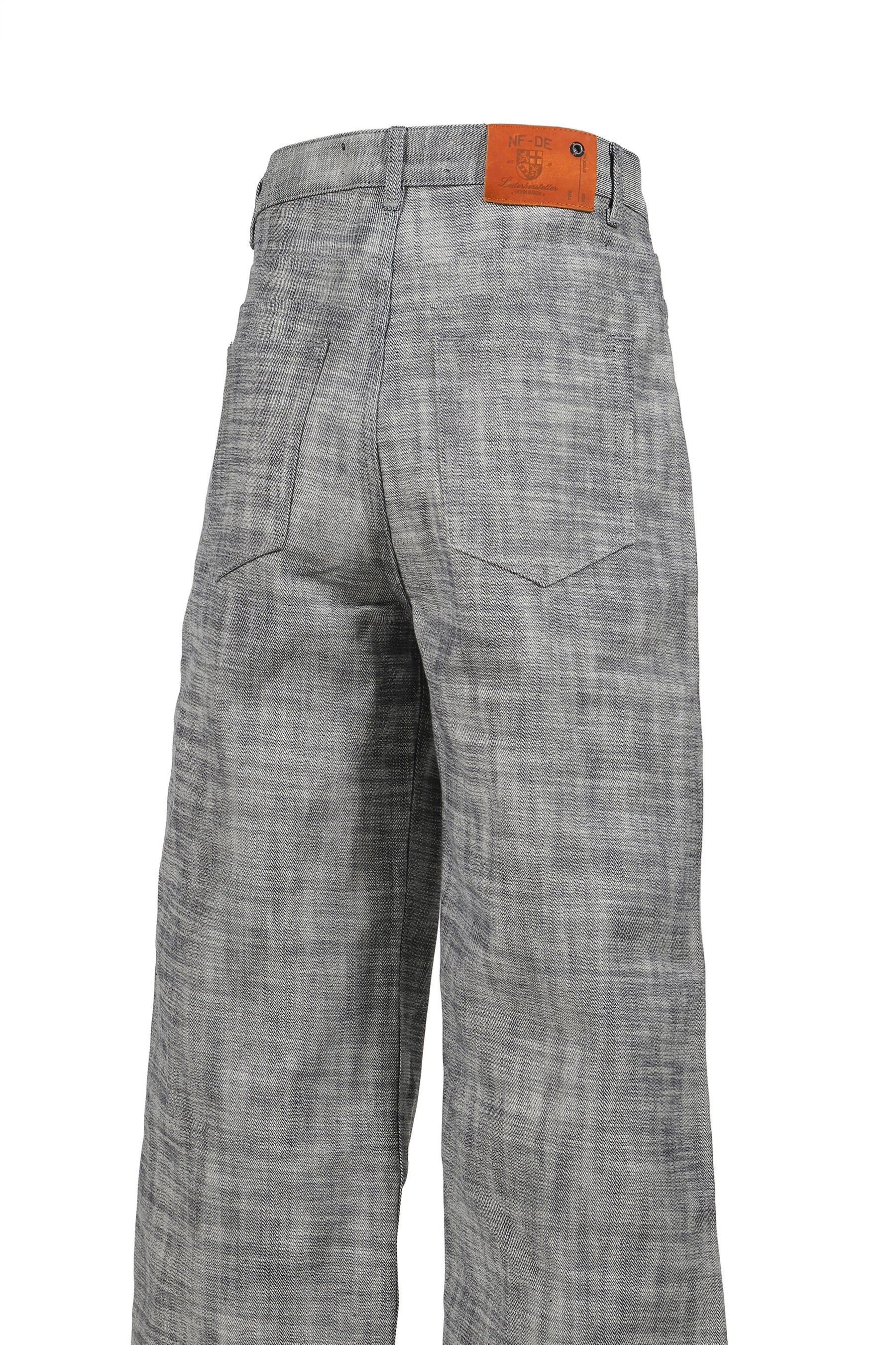 HEAVY STRUCTURED RAW DENIM / GRY 