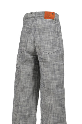 HEAVY STRUCTURED RAW DENIM / GRY 