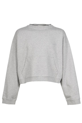 ATHLETIC LOGO HOODIE / GRY MELANGE