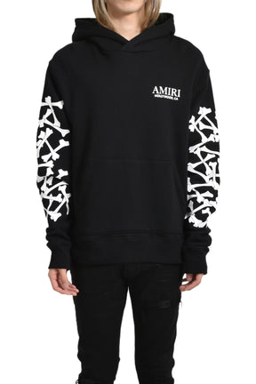 BONES STACKED HOODIE / BLK