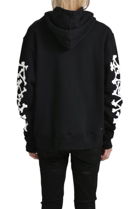 BONES STACKED HOODIE / BLK