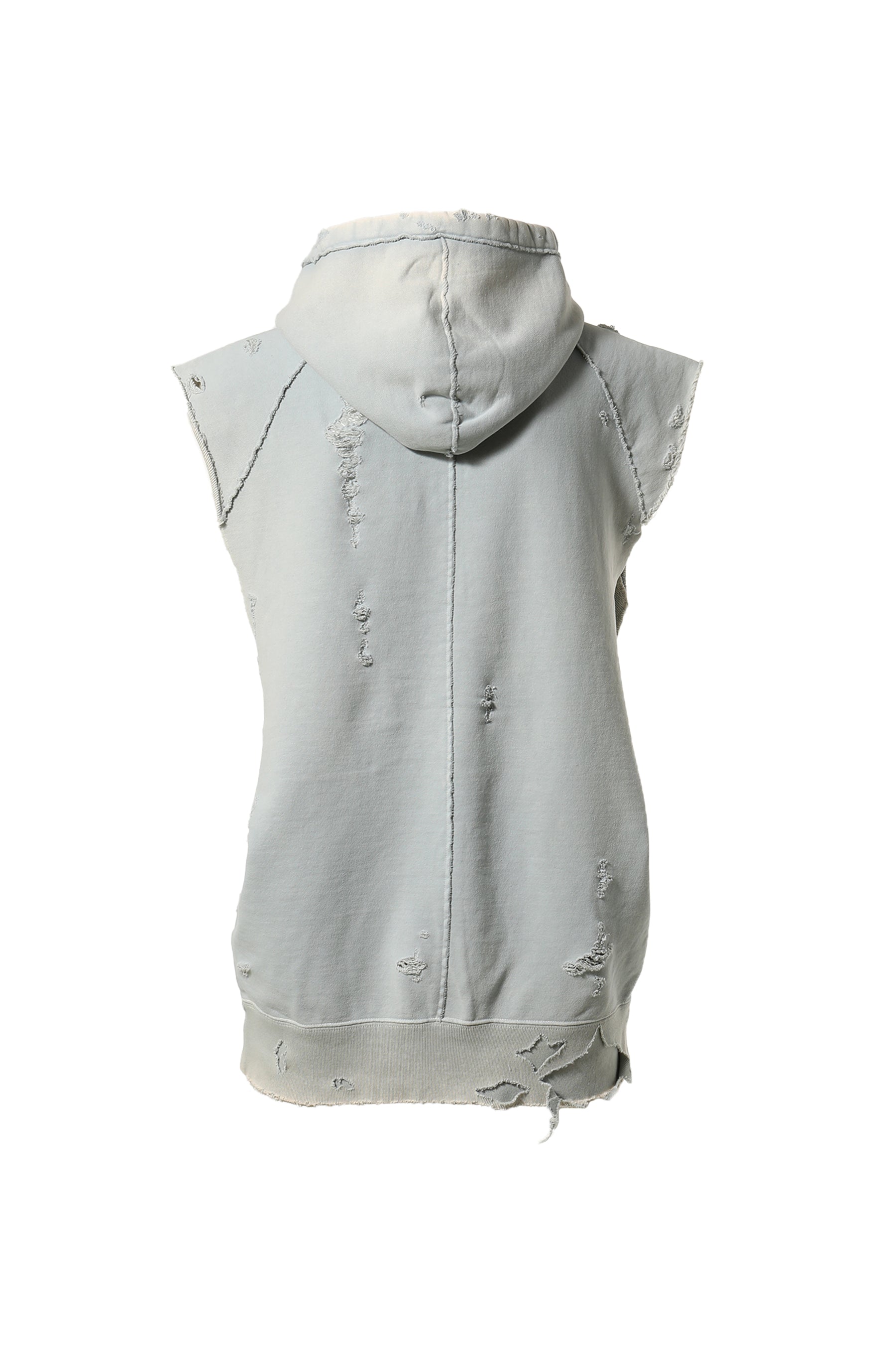 SUBLATIONS サブレーションズ FW23 GARMENT DYED SLEEVELESS HOODED