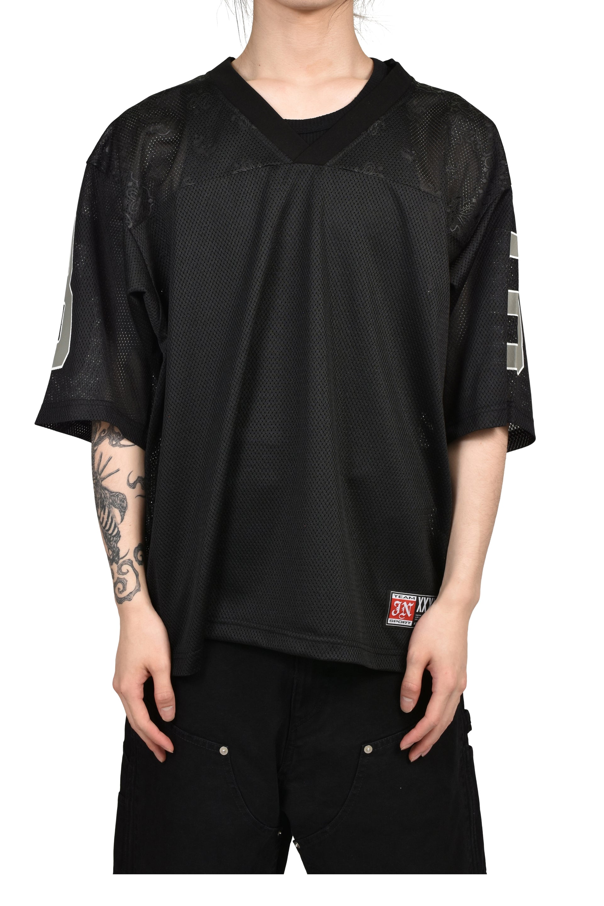 JN MESH SHIRTS / BLK
