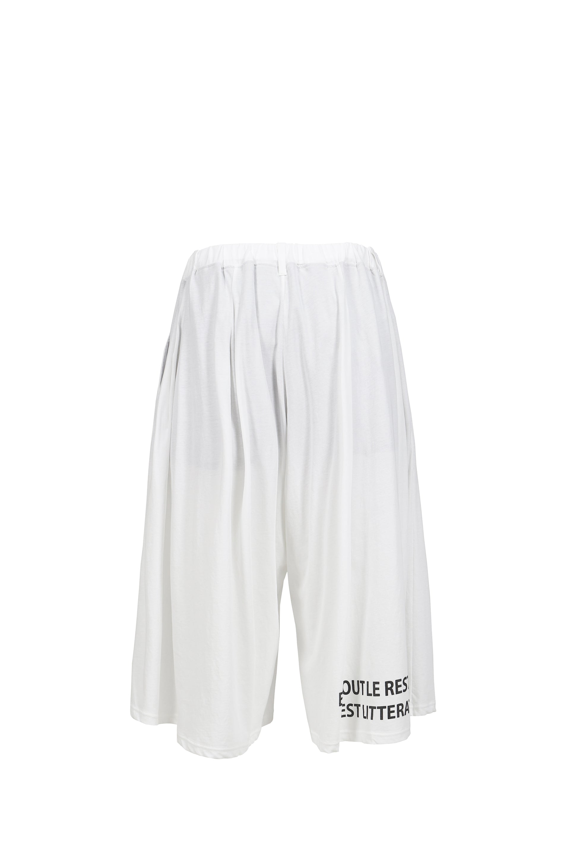 MESSAGE PRINT PANTS / WHT