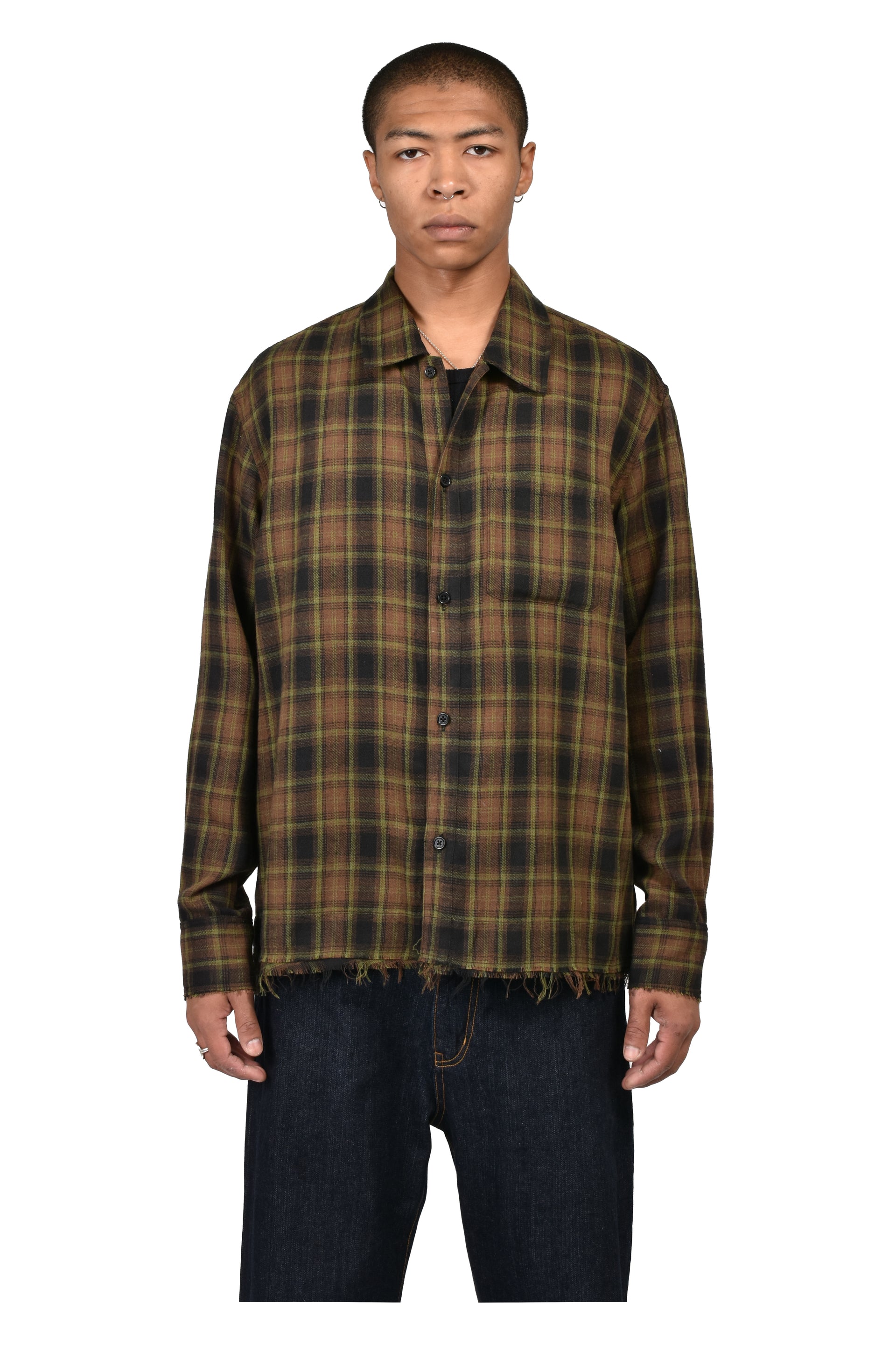 ECHO FLANNEL / UMBER MOSS