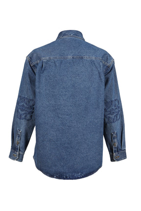 ANAGRAM OVERSHIRT / MID BLU DENIM