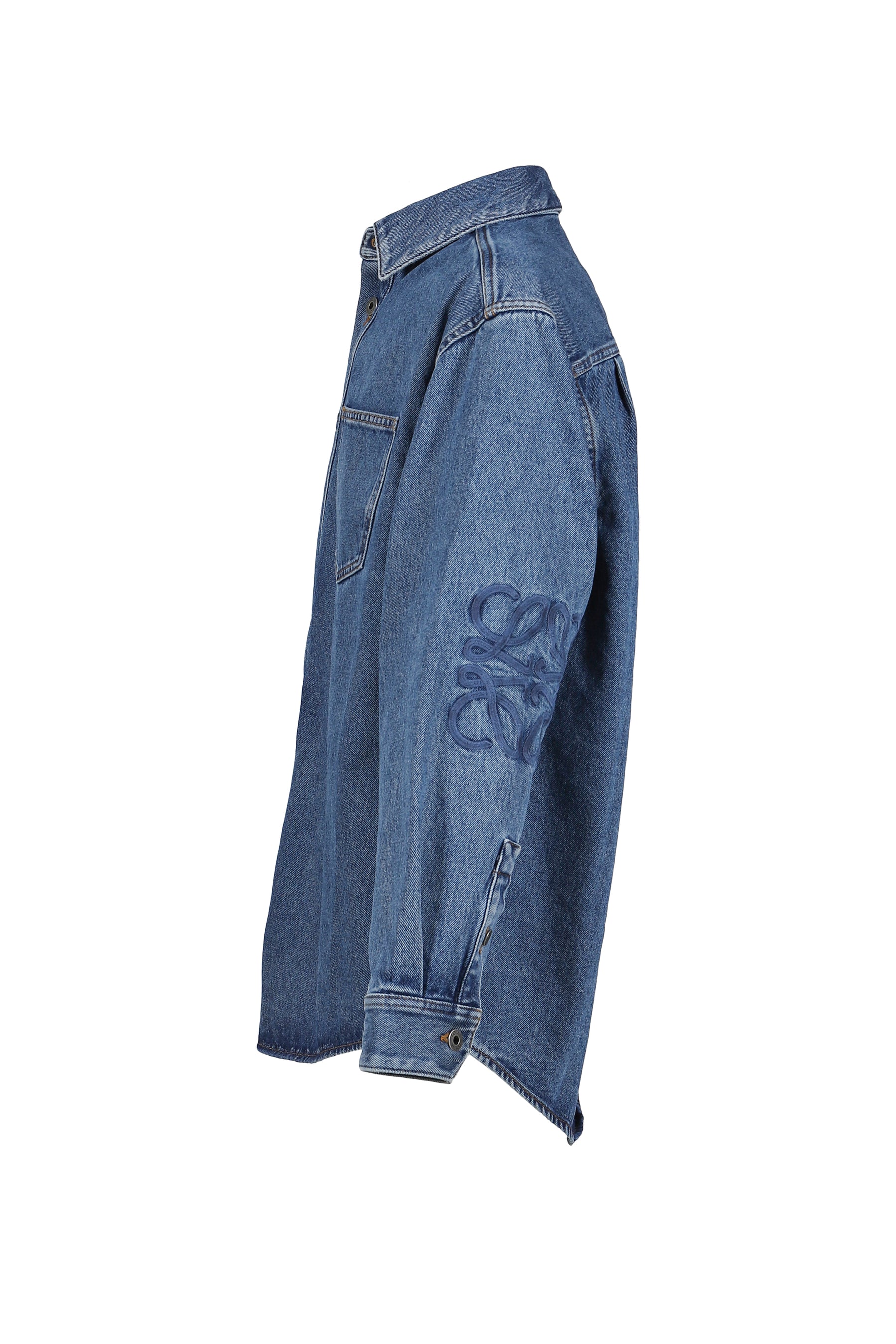 ANAGRAM OVERSHIRT / MID BLU DENIM