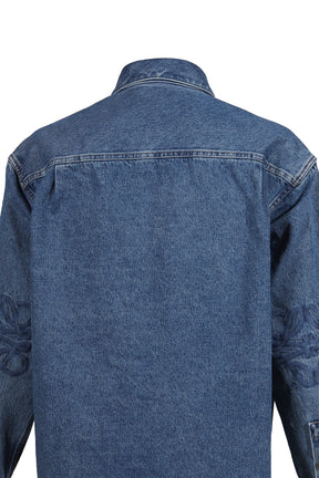 ANAGRAM OVERSHIRT / MID BLU DENIM
