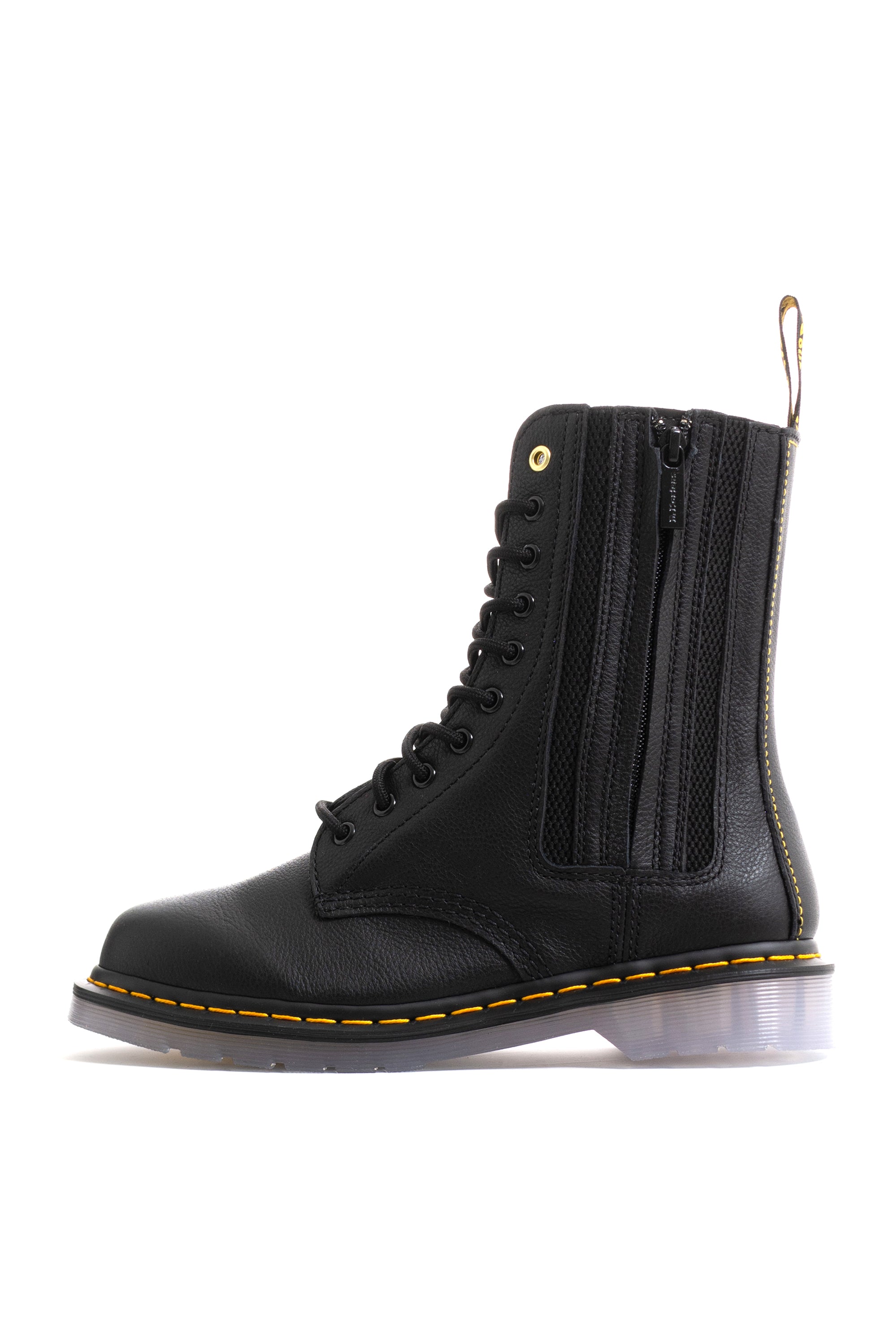 Yohji Yamamoto ヨウジヤマモト FW23 10 HOLES SIDE GORE BOOTS / BLK 