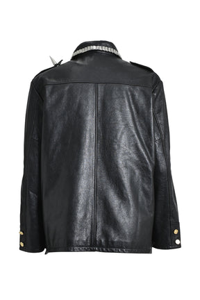 Marking Distance PIERCED POLICE JACKET / BLK