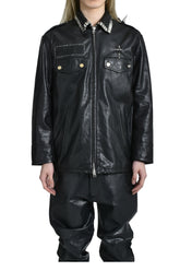 Marking Distance PIERCED POLICE JACKET / BLK