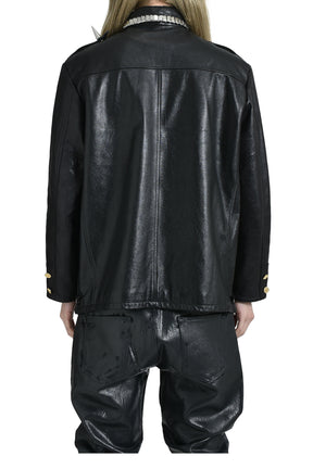 Marking Distance PIERCED POLICE JACKET / BLK