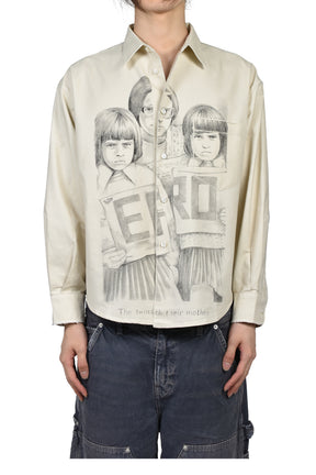 HENRI’S EVERYDAY SHIRT (TWINS WITH MOTHER) / WHT BLK