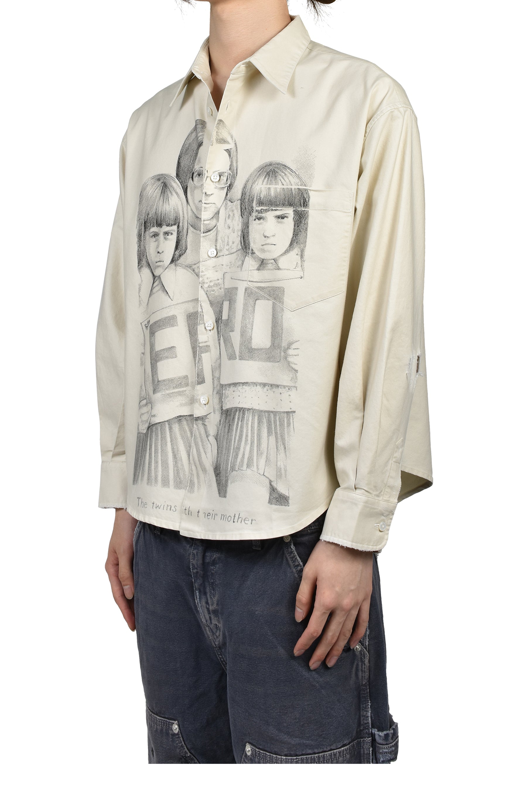 HENRI’S EVERYDAY SHIRT (TWINS WITH MOTHER) / WHT BLK