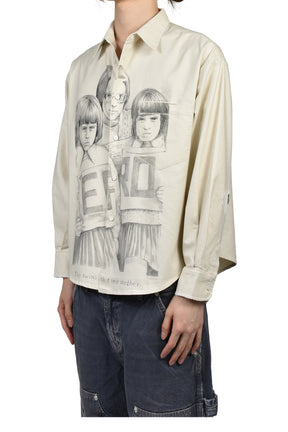 HENRI’S EVERYDAY SHIRT (TWINS WITH MOTHER) / WHT BLK
