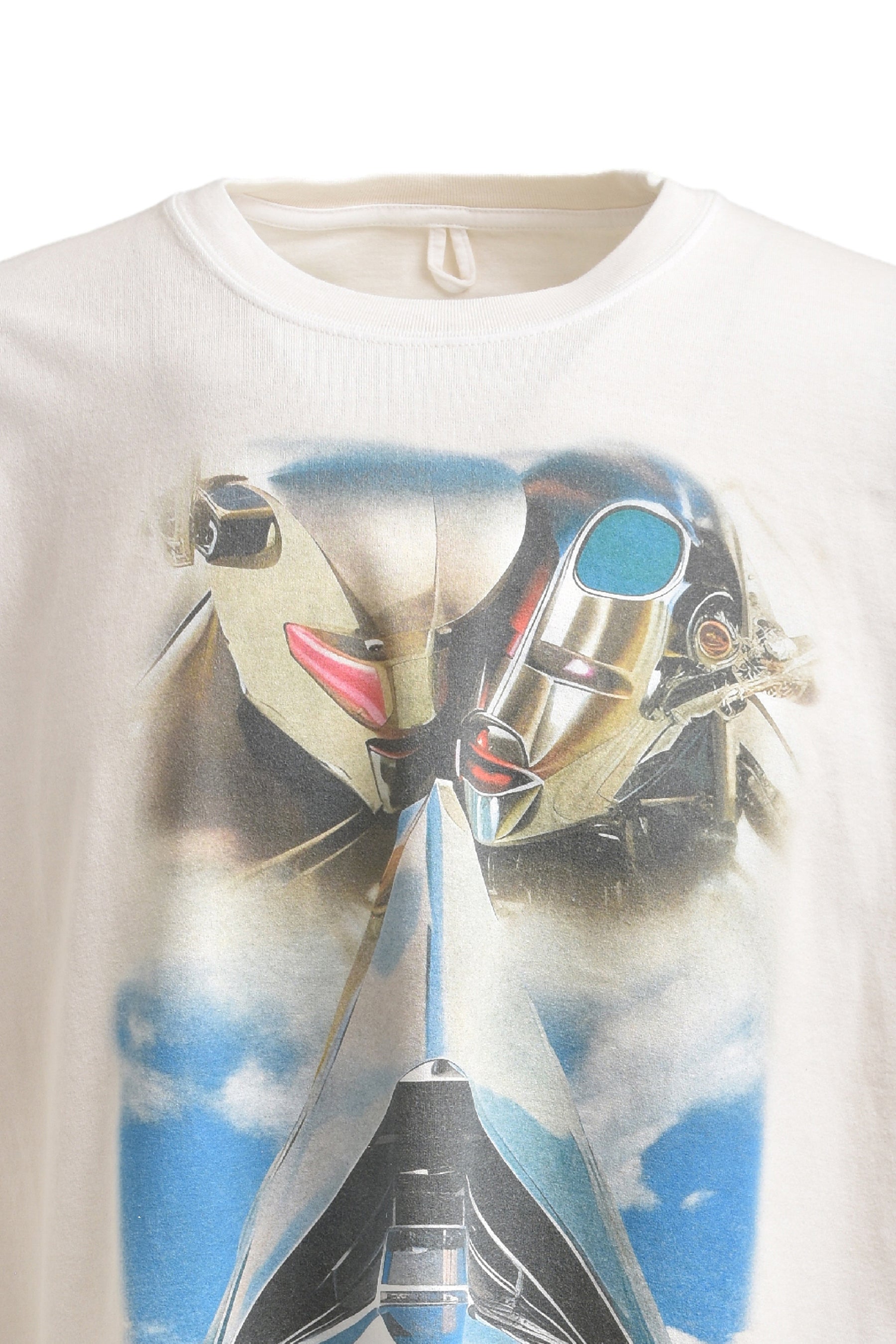 ANDROID PRINT T-SHIRT / WHT