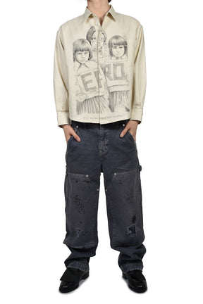 HENRI’S EVERYDAY SHIRT (TWINS WITH MOTHER) / WHT BLK