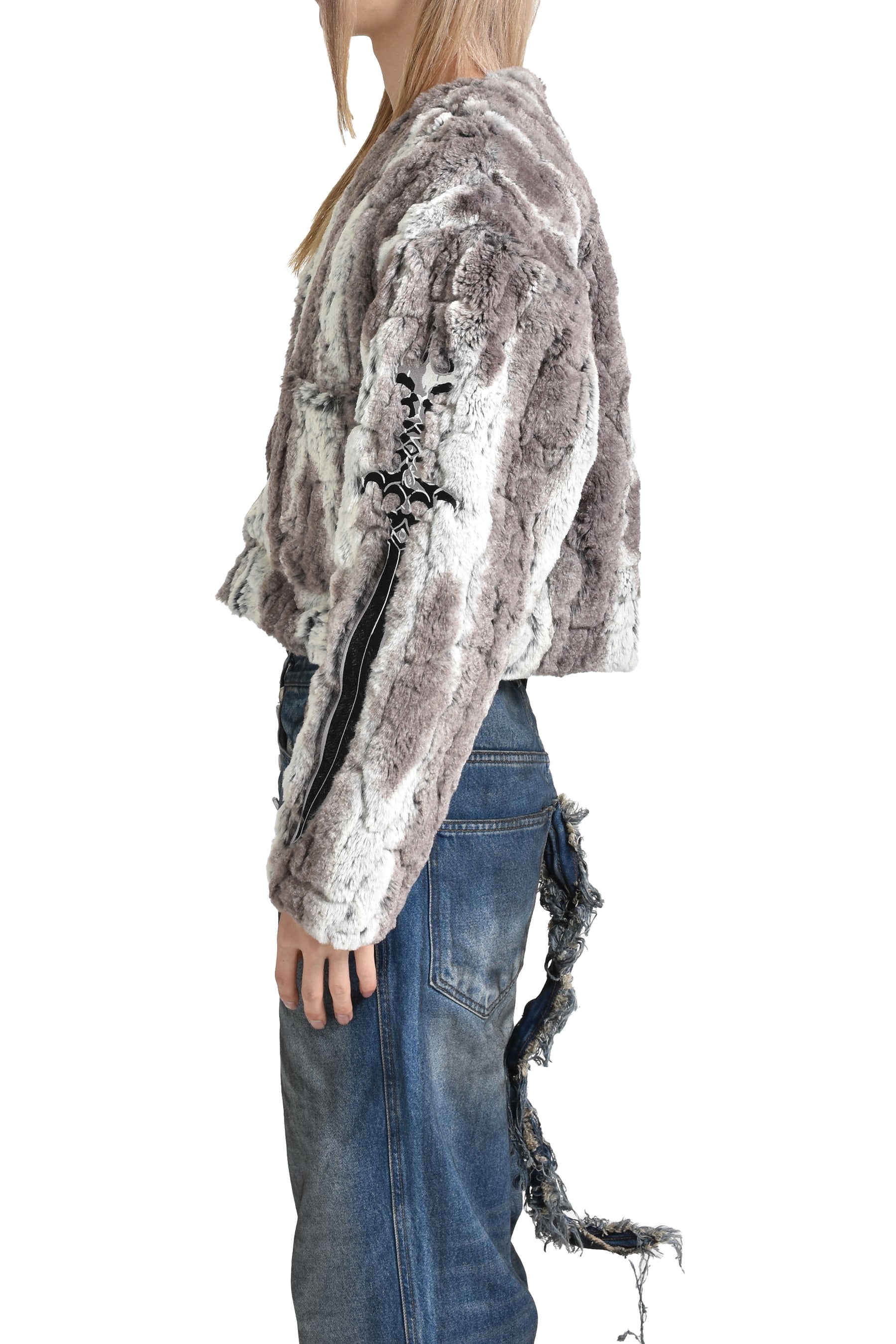 FAKE FUR JACKET / IVORY