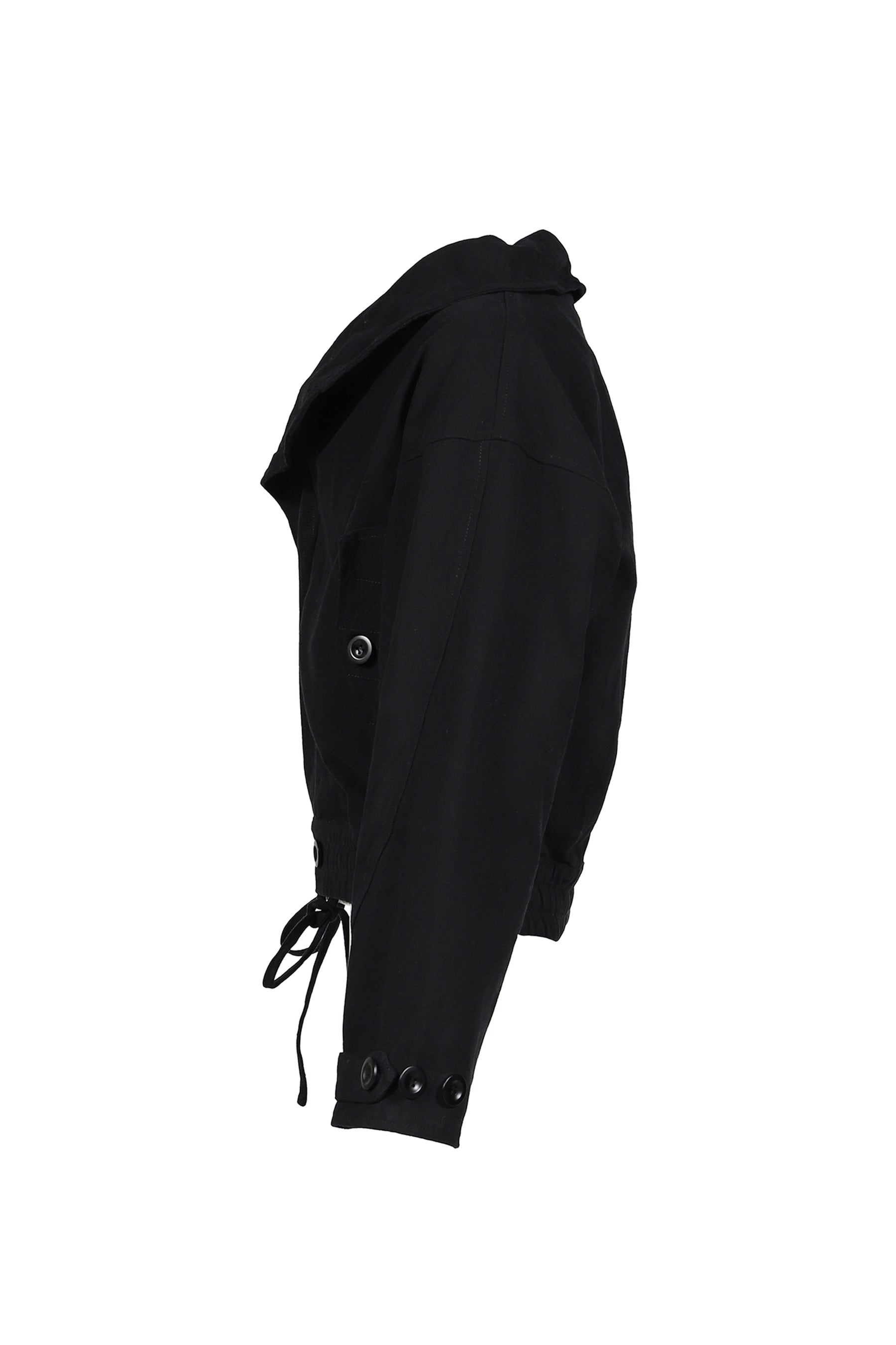 CIRCLE COLLAR JACKET / BLK