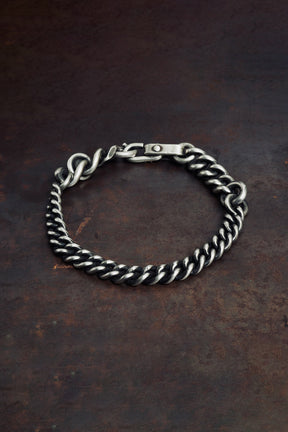BRACELET FINE CURB CHAIN / SIL