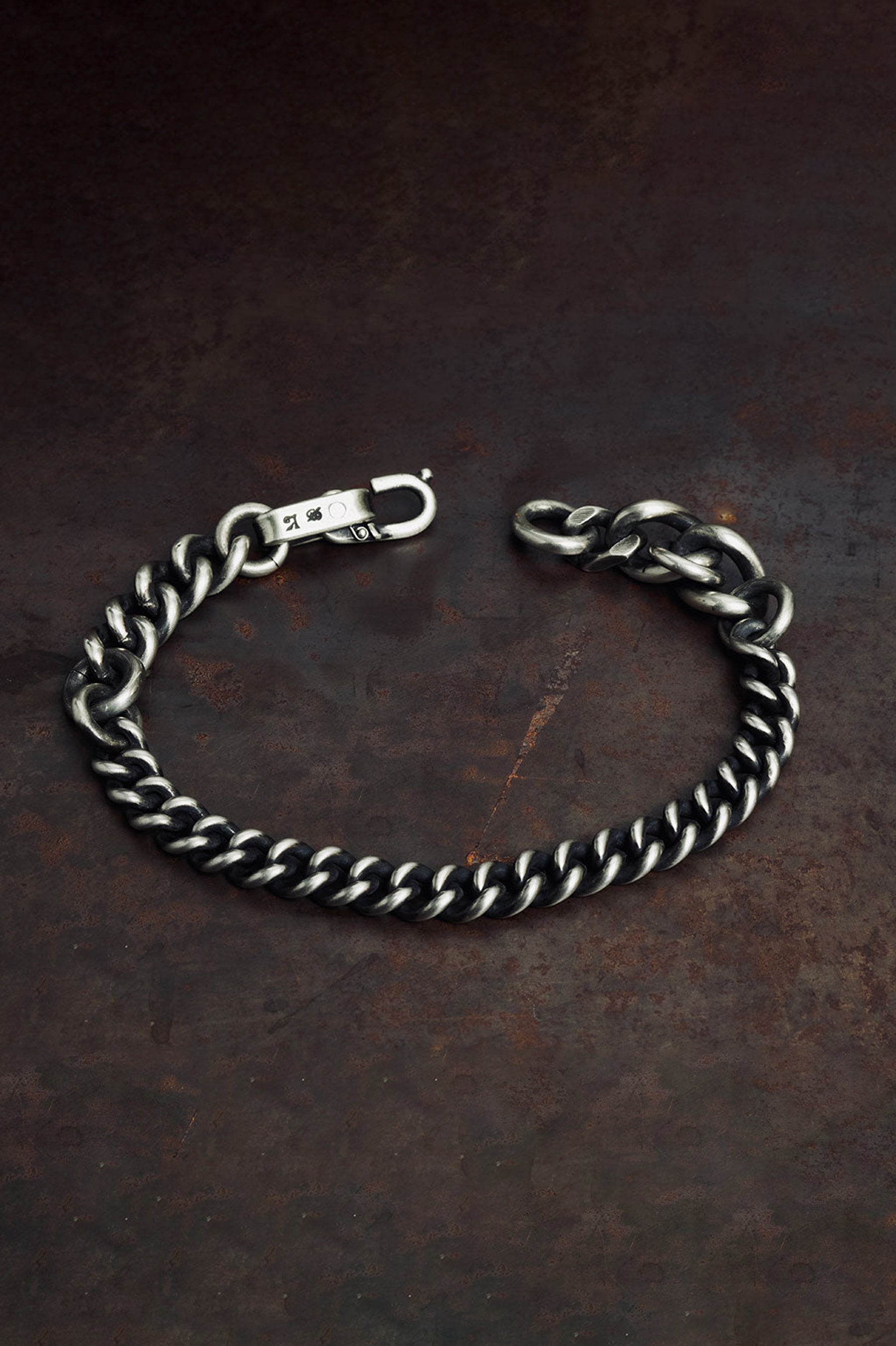 BRACELET FINE CURB CHAIN / SIL
