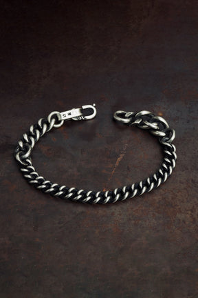 BRACELET FINE CURB CHAIN / SIL