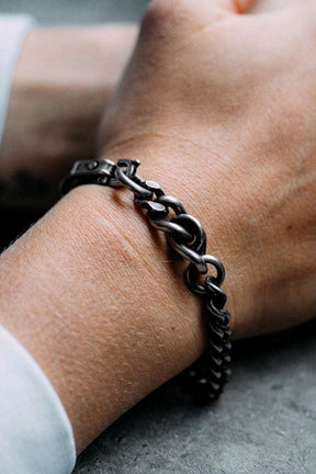 BRACELET FINE CURB CHAIN / SIL