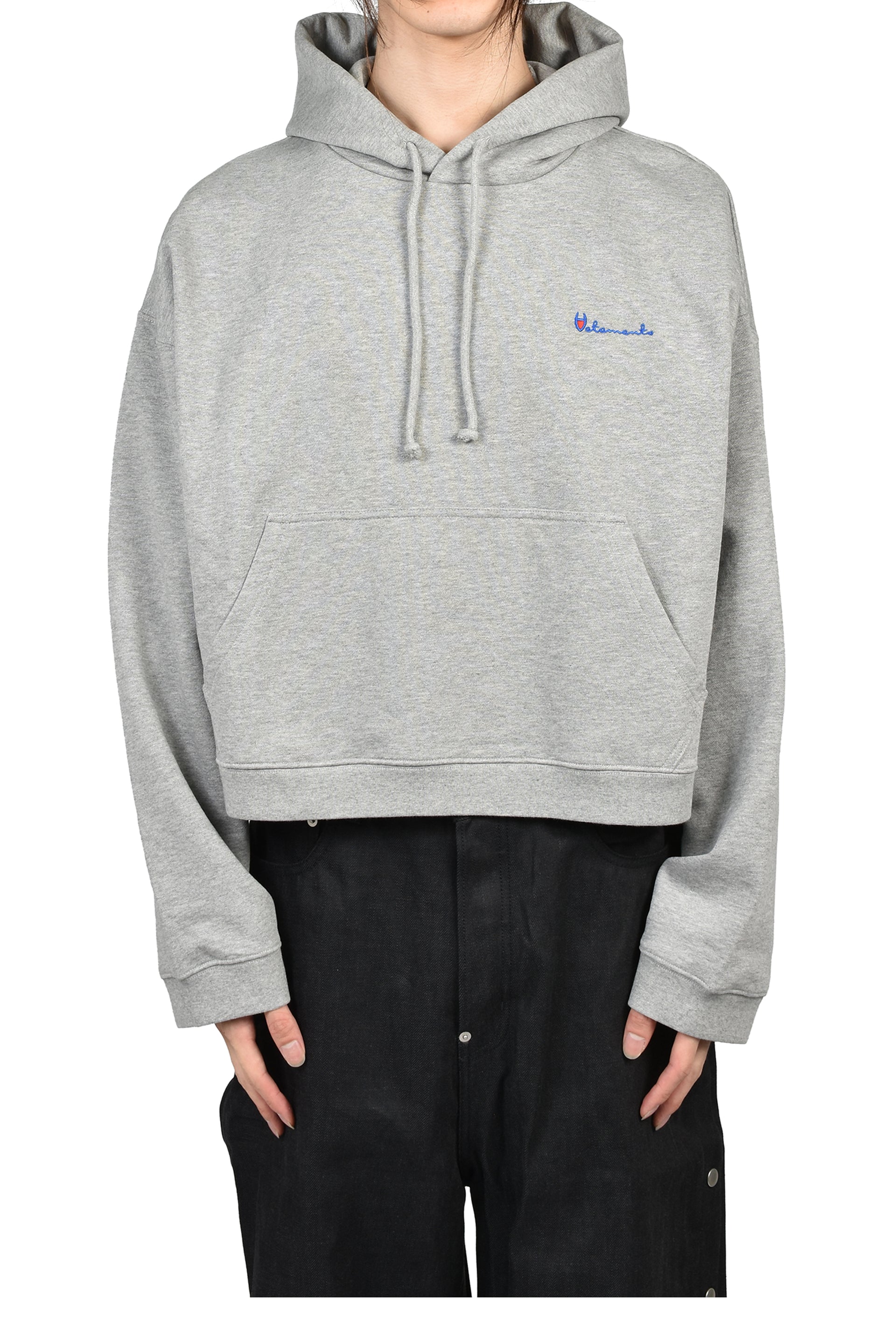 ATHLETIC LOGO HOODIE / GRY MELANGE