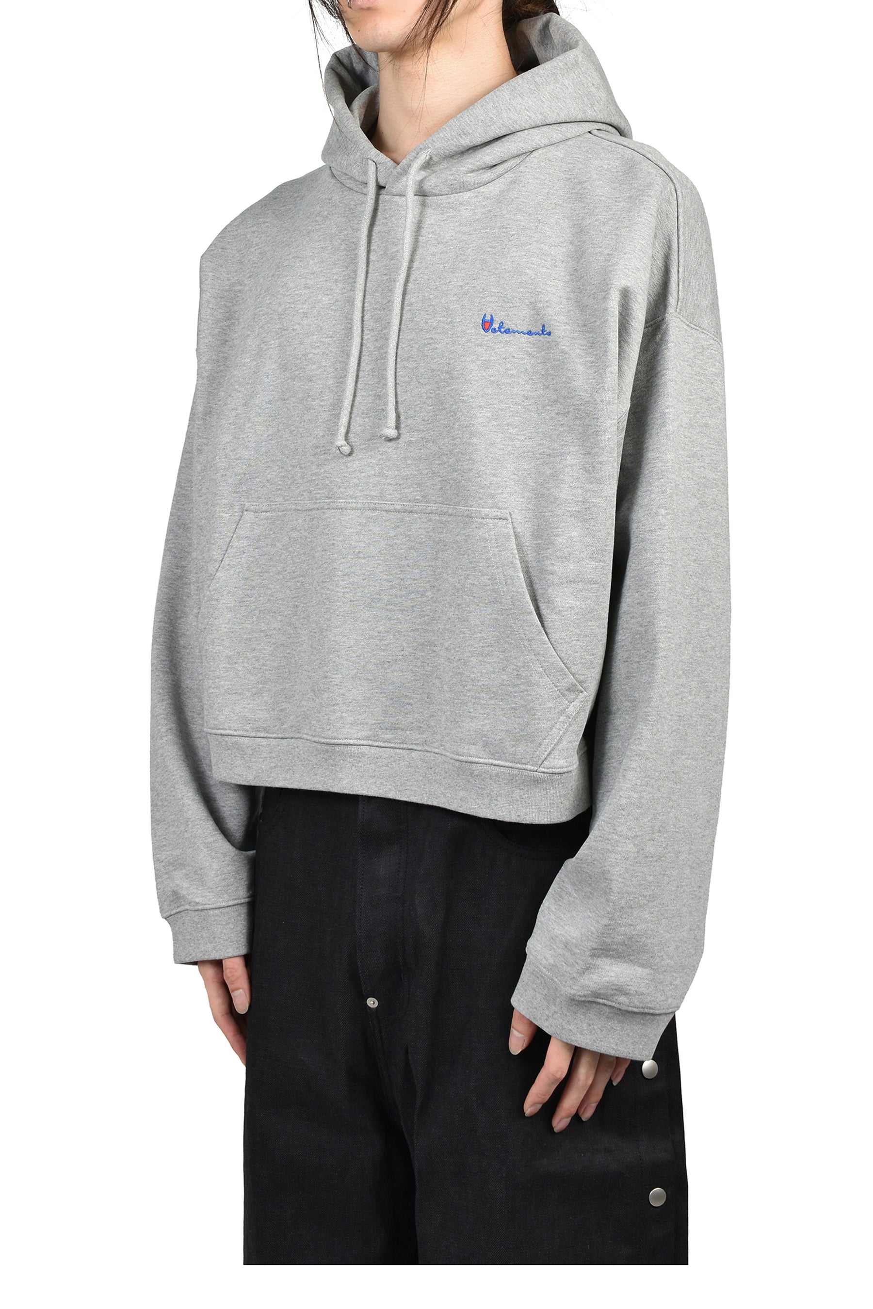 ATHLETIC LOGO HOODIE / GRY MELANGE