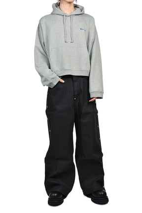 ATHLETIC LOGO HOODIE / GRY MELANGE