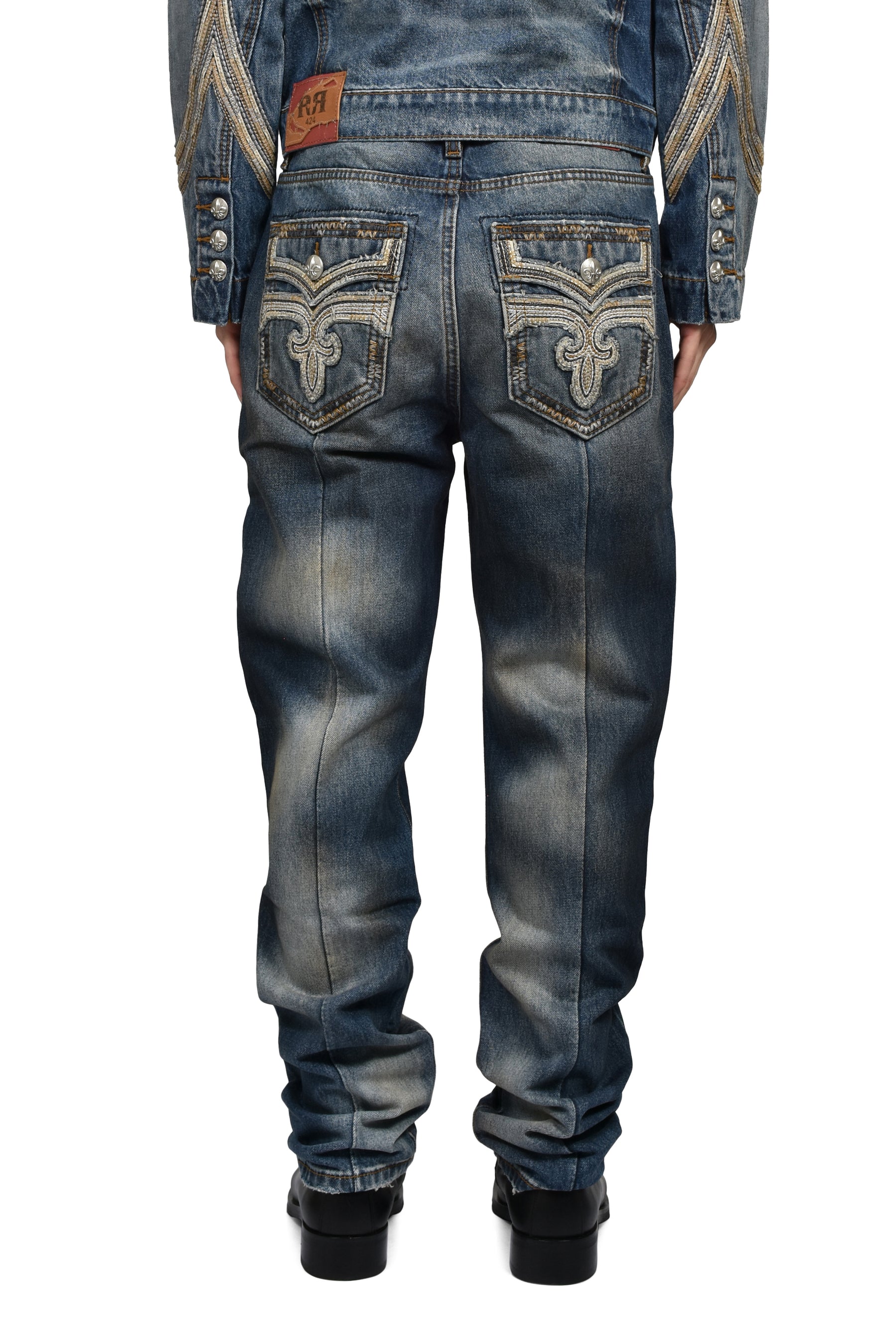 RR MOTO PANT / DARK WASHING