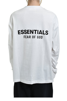 ESSENTIALS CLASSIC FIT LS TEE / BRIGHT WHT