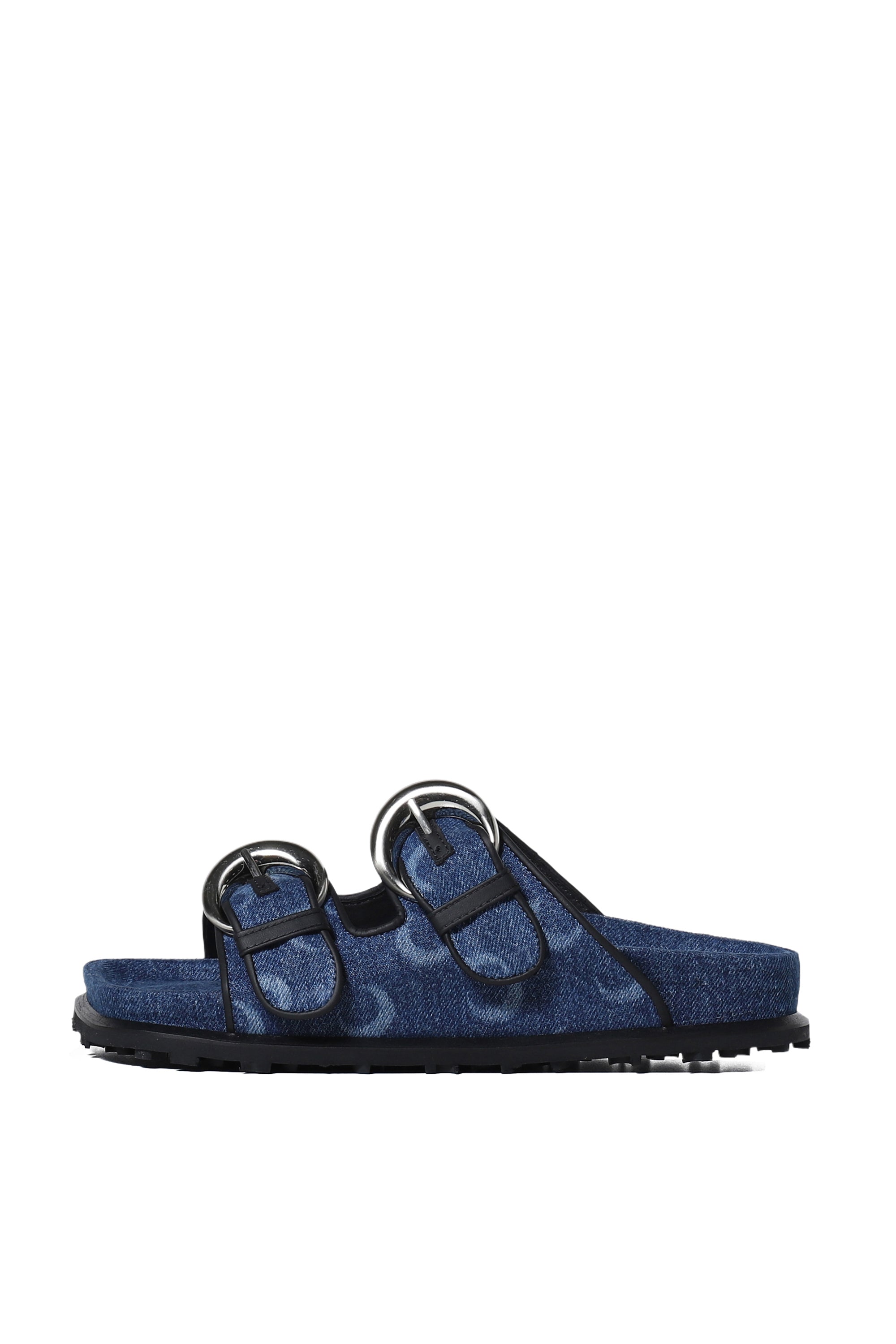 REGENERATED DEADSTOCK DENIM MS GROUND SANDAL / BLT50 BLU LASER+WASH