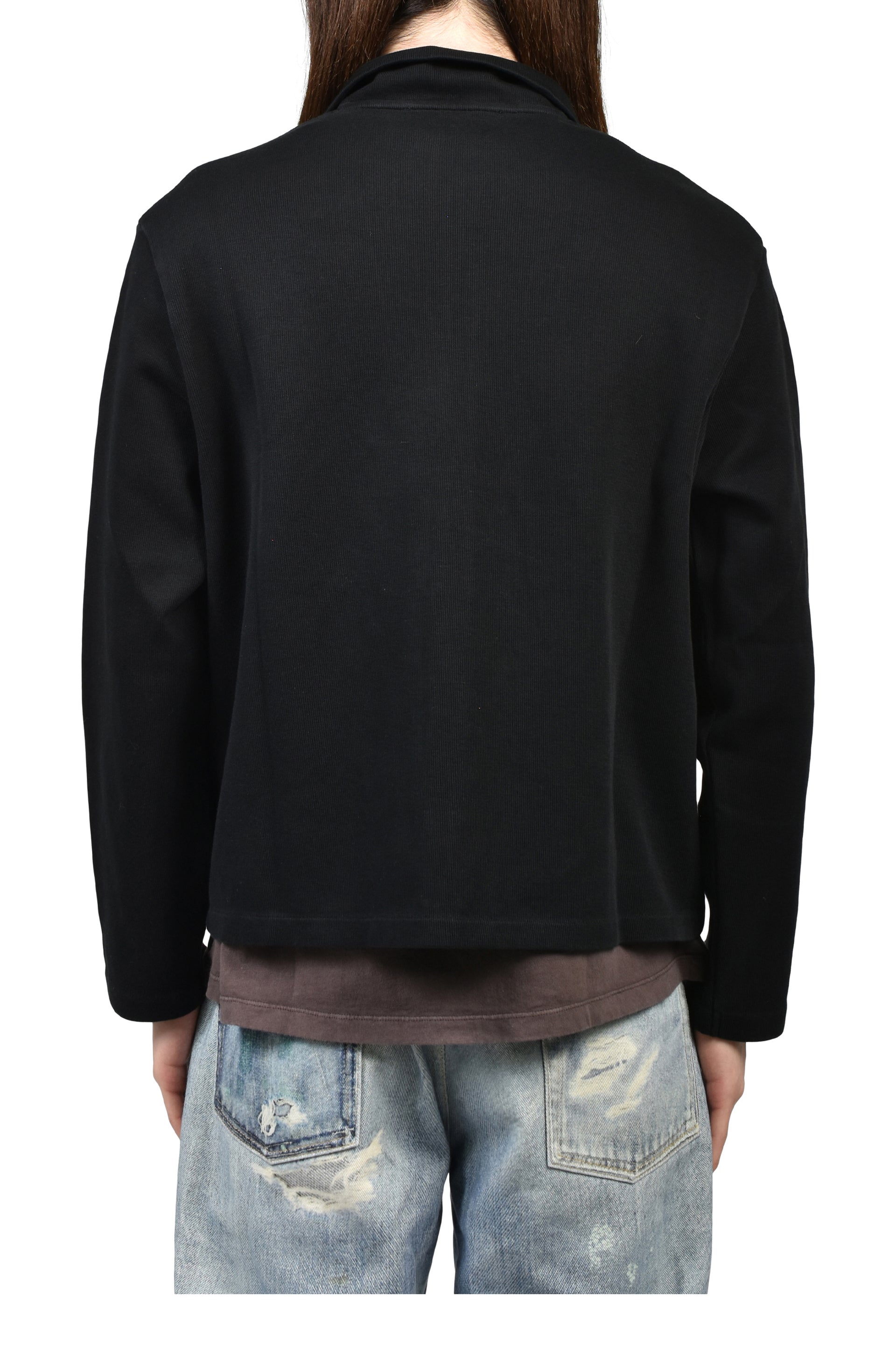 SHRUNKEN FULLZIP / BLK